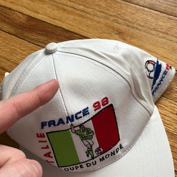 Vintage Italy France 98 Strapback Hat / New With Tags (1994) - Picture 9 of 10